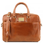 Світло-коричневий портфель для ноутбука Tuscany Leather TL141894 Med - Фотографія № 100