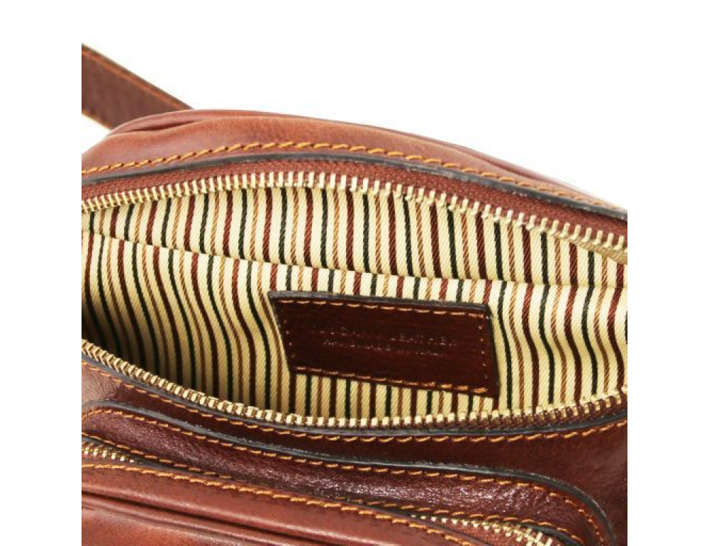 Червона шкіряна сумка на пояс Tuscany Leather TL141797 Red - Фотографія № 4