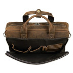 Коричнева вінтажна сумка з натуральної шкіри Tiding Bag t0033 - Фотографія № 102