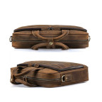 Коричнева вінтажна сумка з натуральної шкіри Tiding Bag t0033 - Фотографія № 103