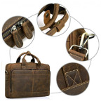 Коричнева вінтажна сумка з натуральної шкіри Tiding Bag t0033 - Фотографія № 105