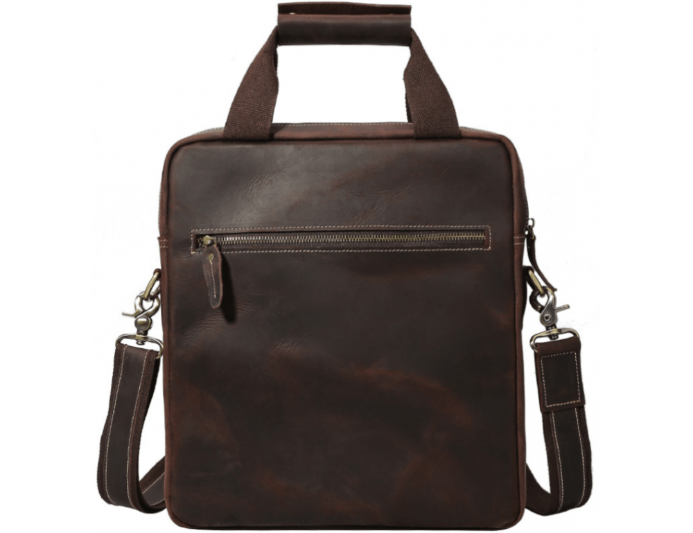 Коричневая мужская сумка-мессенджер Tiding Bag t1072 - Фото № 3