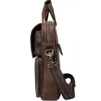 Коричневая мужская сумка-мессенджер Tiding Bag t1072 - Фото № 103