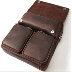 Коричневая мужская сумка-мессенджер Tiding Bag t1072 - Фото № 104