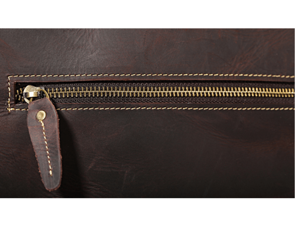Коричневая мужская сумка-мессенджер Tiding Bag t1072 - Фото № 9