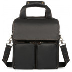 Чёрная мужская сумка-мессенджер Tiding Bag t1072A - Фото № 100