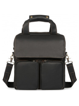 Чёрная мужская сумка-мессенджер Tiding Bag t1072A