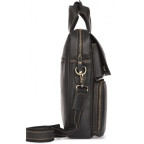 Чёрная мужская сумка-мессенджер Tiding Bag t1072A - Фото № 103