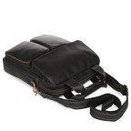 Чёрная мужская сумка-мессенджер Tiding Bag t1072A - Фото № 104