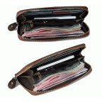 Шкіряний клатч TIDING BAG T4007 коричневий - Фотографія № 101