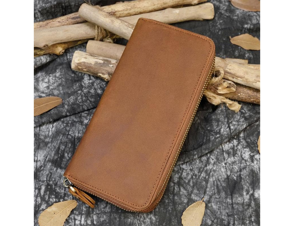 Вінтажний клатч TIDING BAG T4009R коричневий - Фотографія № 5