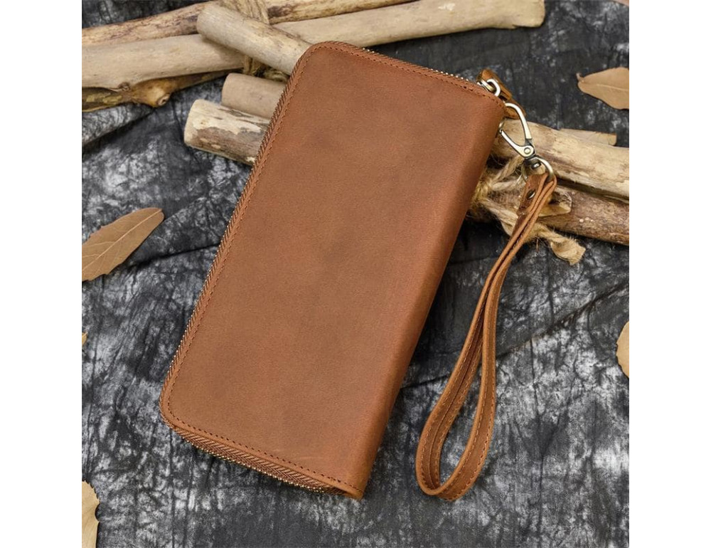 Вінтажний клатч TIDING BAG T4009R коричневий - Фотографія № 6