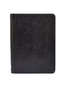 Чёрная кожаная папка под документы А-4 TARWA TA-1294-4lx