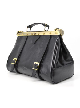 Чёрный кожаный саквояж TARWA TA-3344-4lx