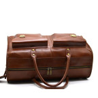 Коричневая дорожная сумка из телячьей кожи TARWA TB-5664-4lx - Фото № 102