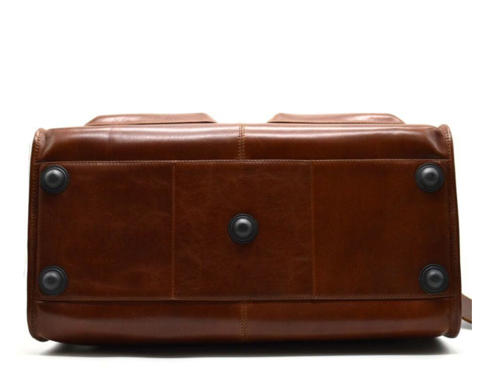 Коричневая дорожная сумка из телячьей кожи TARWA TB-5664-4lx - Фото № 4