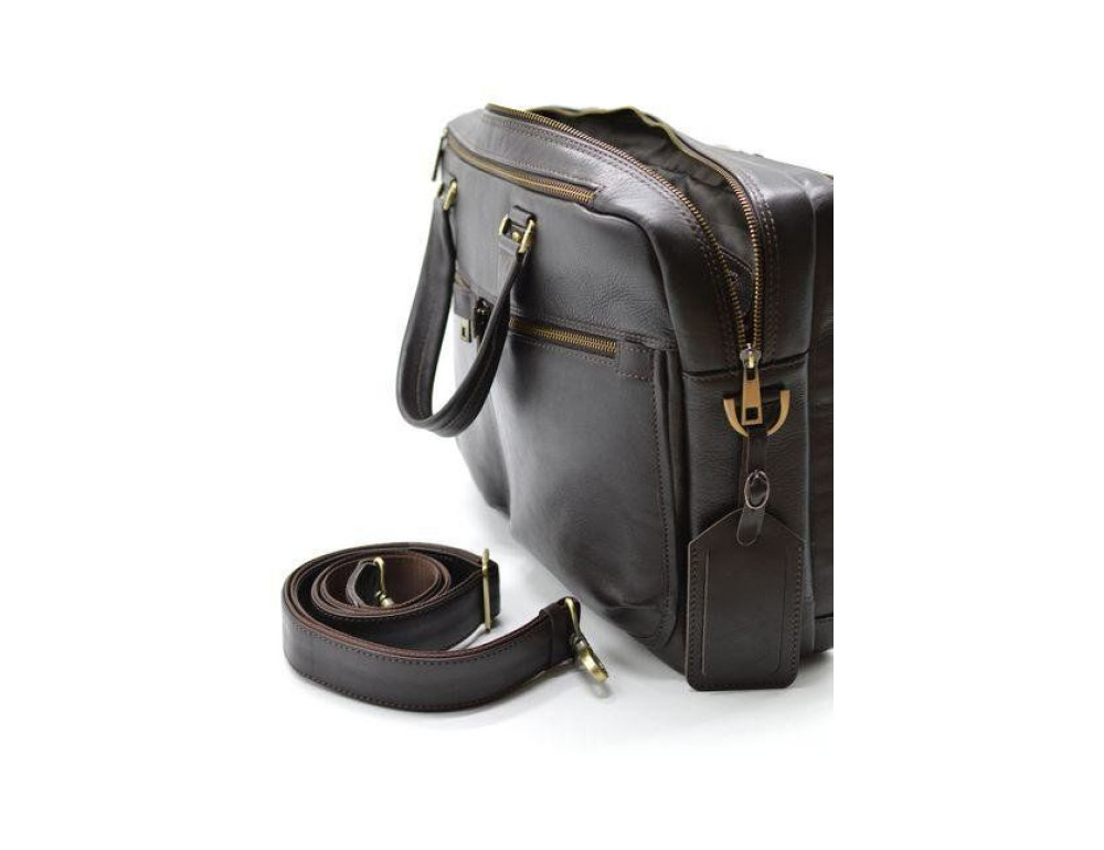 Стильний коричневий портфель TARWA TC-4664-4lx - Фотографія № 7