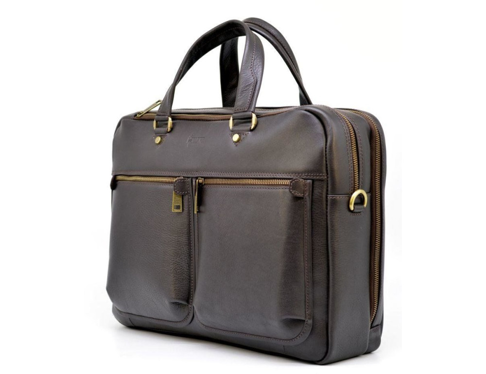 Стильний коричневий портфель TARWA TC-4664-4lx - Фотографія № 10