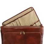 Темно-коричневий шкіряний портфель Tuscany Leather TL142067 DARK BROWN - Фотографія № 115