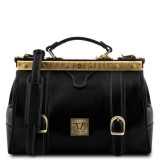 Маленький кожаный саквояж Tuscany Leather TL10034 Black