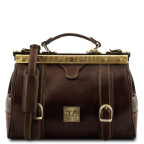 Тёмно-коричневый маленький саквояж Tuscany Leather TL10034 Dark Brown - Фото № 100