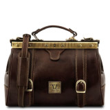 Тёмно-коричневый маленький саквояж Tuscany Leather TL10034 Dark Brown