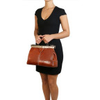 Жіноча червона шкіряна сумка-саквояж Tuscany Leather TL10038 Red - Фотографія № 101