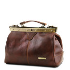 Маленька шкіряна сумка саквояж MICHELANGELO Tuscany Leather TL10038 Black - Фотографія № 102