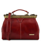 Жіноча червона шкіряна сумка-саквояж Tuscany Leather TL10038 Red - Фотографія № 100