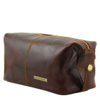Коричнева шкіряна косметичка ROXY Tuscany Leather TL140349 Brown - Фотографія № 103