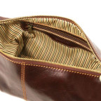 Коричнева шкіряна косметичка ROXY Tuscany Leather TL140349 Brown - Фотографія № 104