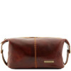 Коричнева шкіряна косметичка ROXY Tuscany Leather TL140349 Brown