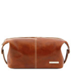 Світло-коричнева шкіряна косметичка ROXY Tuscany Leather TL140349 Med - Фотографія № 100