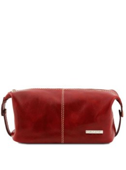 Червона шкіряна косметичка ROXY Tuscany Leather TL140349 Red