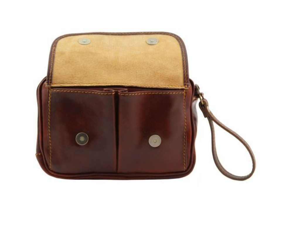 Коричнева італійська сумка-барсетка Tuscany Leather TL140849 Coffe - Фотографія № 4