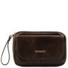 Темно-коричнева чоловіча барсетка на ремінці Tuscany Leather TL140849 darck coffe