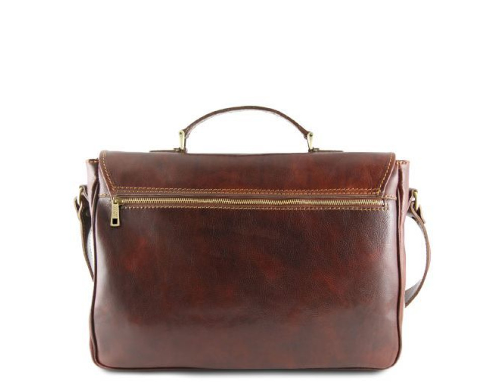 Велика шкіряна сумка месенджер PADOVA Tuscany Leather TL140891 Brown - Фотографія № 4