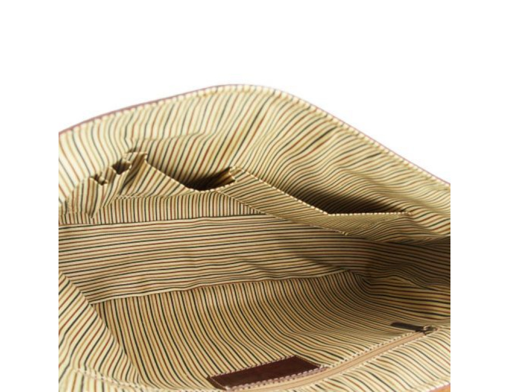 Велика шкіряна сумка месенджер PADOVA Tuscany Leather TL140891 Brown - Фотографія № 6