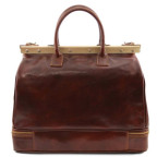 Великий шкіряний саквояж коричневий Tuscany Leather TL141185 Brown - Фотографія № 102