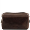 Темно-коричнева шкіряна косметичка Tuscany Leather TL141219 Dark Brown Темно-коричнева шкіряна косметичка Tuscany Leather TL141219 Dark Brown
