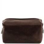 Темно-коричнева шкіряна косметичка Tuscany Leather TL141219 Dark Brown - Фотографія № 100