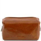 Світло-коричнева шкіряна косметичка Tuscany Leather TL141219 Med - Фотографія № 100