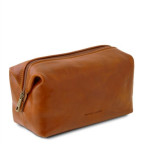 Світло-коричнева шкіряна косметичка Tuscany Leather TL141219 Med - Фотографія № 101