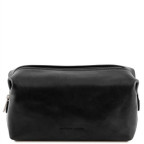 Маленькая кожаная косметичка SMARTY Tuscany Leather TL141220 Black - Фото № 100