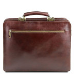 Чорний італійський шкіряний портфель для чоловіків VENEZIA Tuscany Leather TL141268 Black - Фотографія № 102