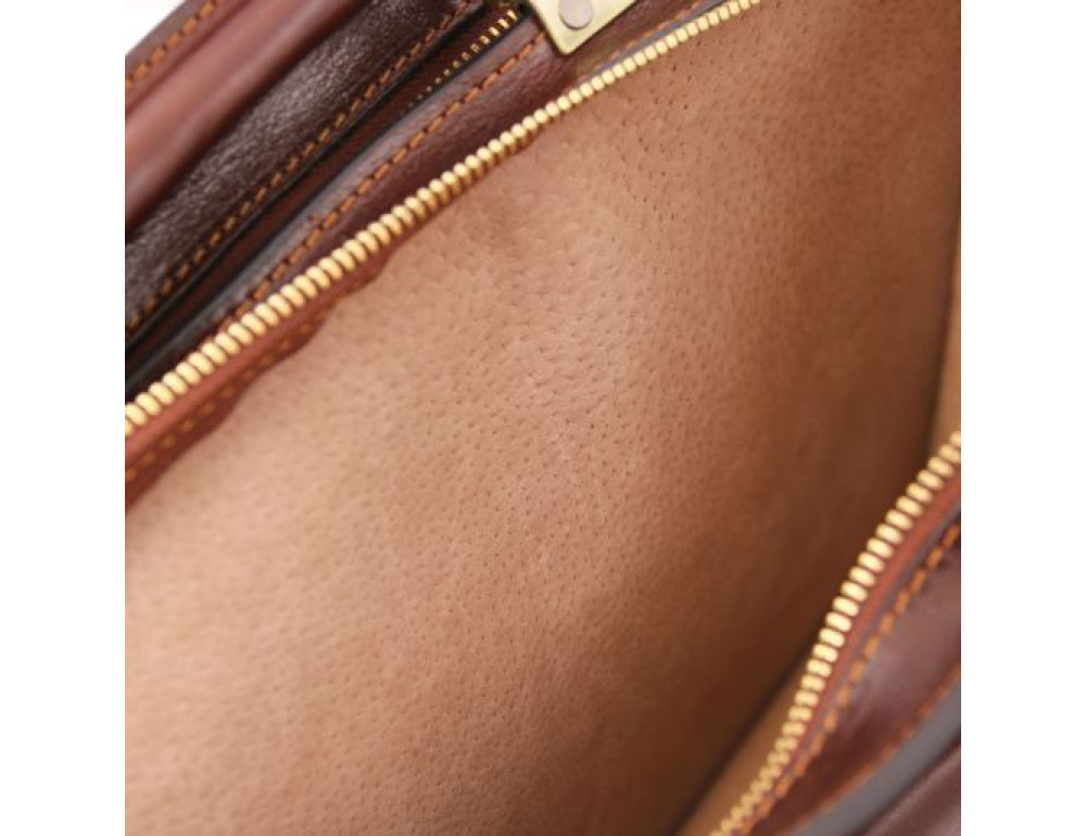Чорний італійський шкіряний портфель для чоловіків VENEZIA Tuscany Leather TL141268 Black - Фотографія № 4