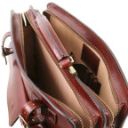 Чорний італійський шкіряний портфель для чоловіків VENEZIA Tuscany Leather TL141268 Black - Фотографія № 104