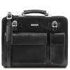 Чорний італійський шкіряний портфель для чоловіків VENEZIA Tuscany Leather TL141268 Black Чорний італійський шкіряний портфель для чоловіків VENEZIA Tuscany Leather TL141268 Black
