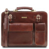 Коричневий чоловічий портфель без клапана Tuscany Leather TL141268 Brown Коричневий чоловічий портфель без клапана Tuscany Leather TL141268 Brown