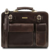 Чоловічий портфель шкіряний VENEZIA Tuscany Leather TL141268 Dark Brown Чоловічий портфель шкіряний VENEZIA Tuscany Leather TL141268 Dark Brown